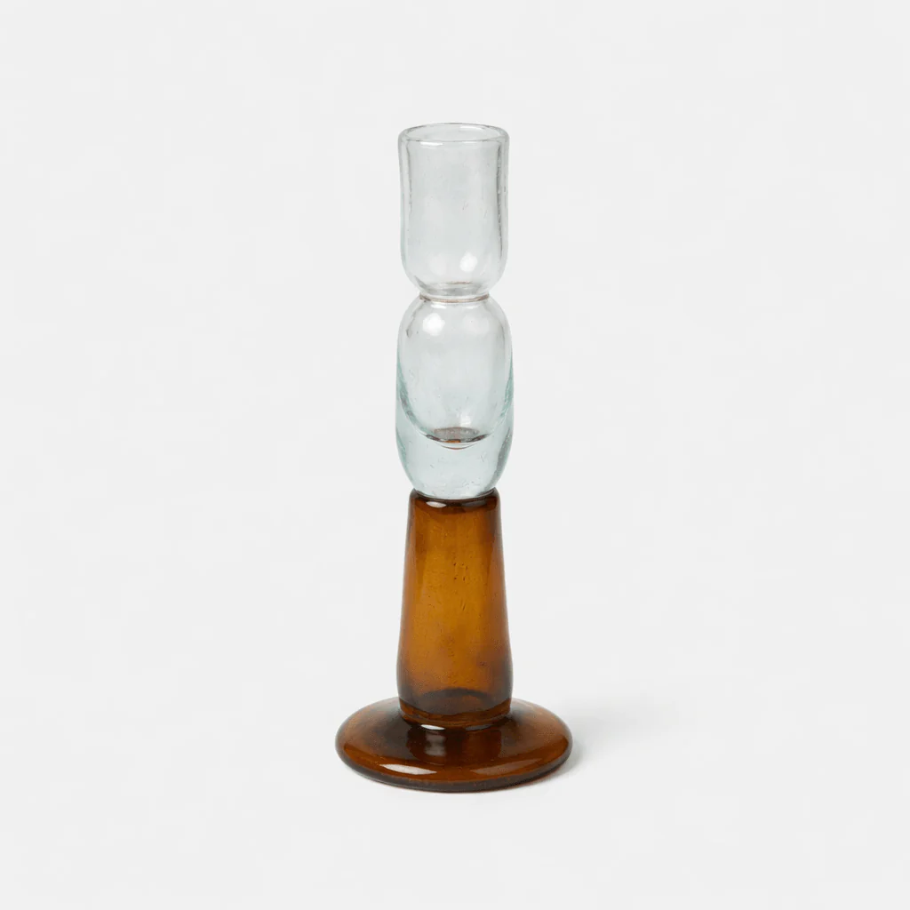 Recycled Glass Candle Holder | Stack