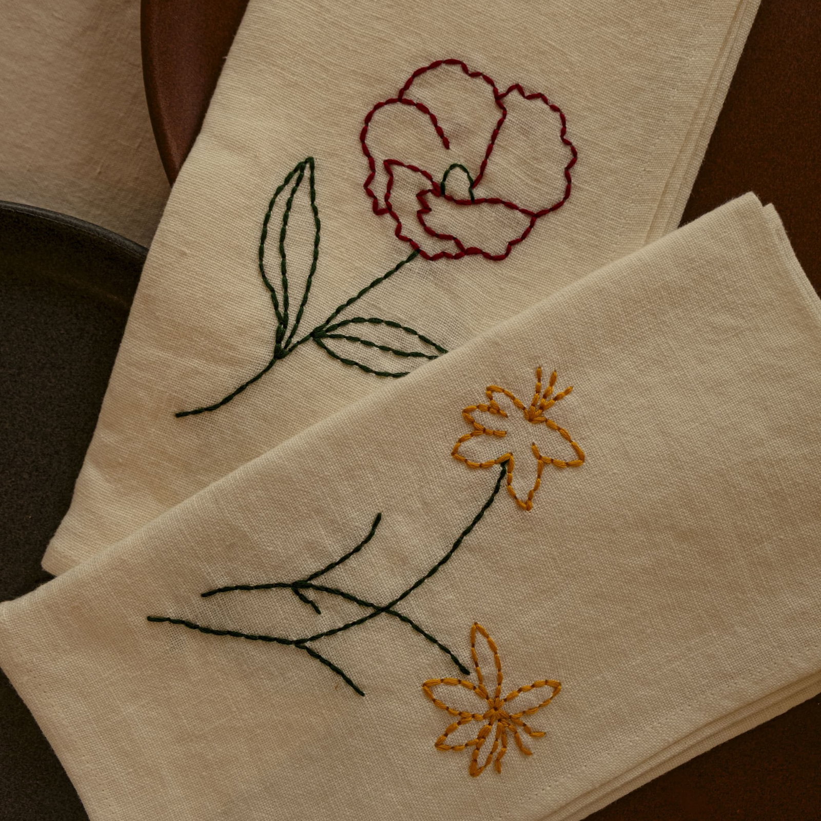 Fleurs Romantiques Table Napkins | Set of 4