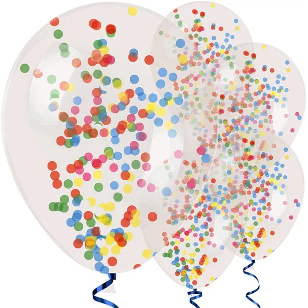 Image of Assorted Confetti Balloon Balloons - 11