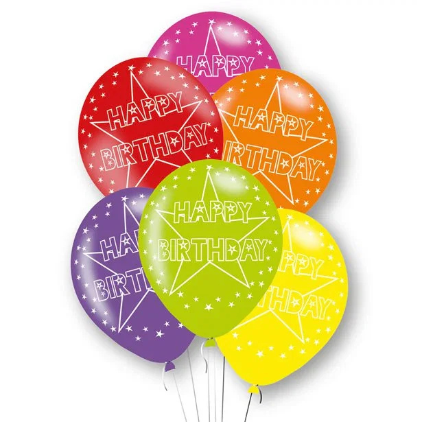 Image of Happy Birthday Assorted Latex Balloons - 11