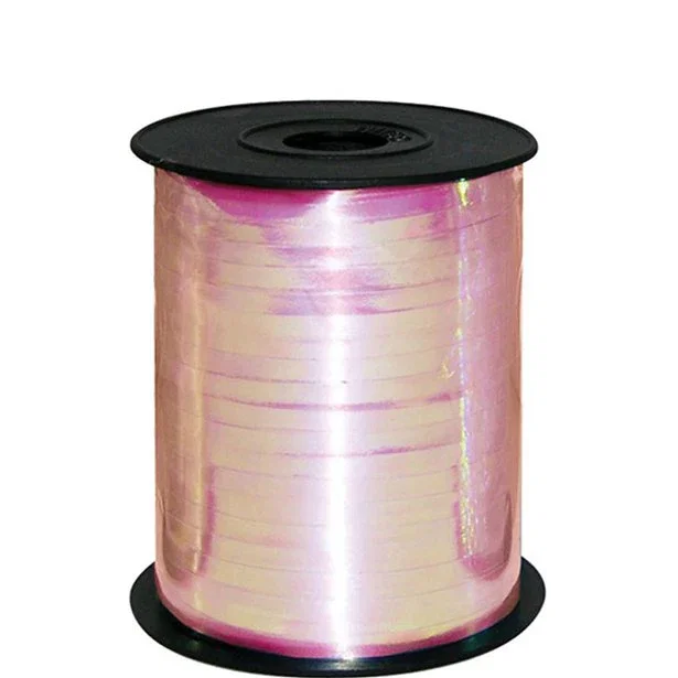 Image of Iridescent Pink Metallic Curling Balloon Ribbon - 230m