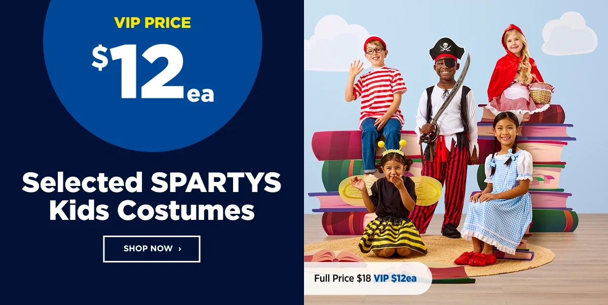Selected SPARTYS Kids Costumes