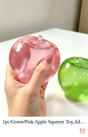 1pc/Green/Pink Apple Squeeze Toy...