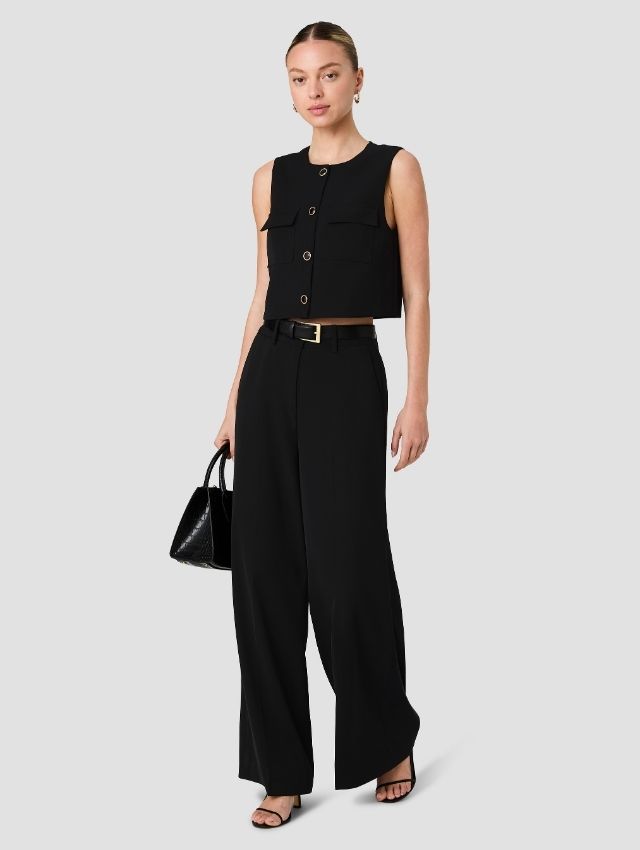 HARRY SUITING SLEEVELESS BOXY TOP