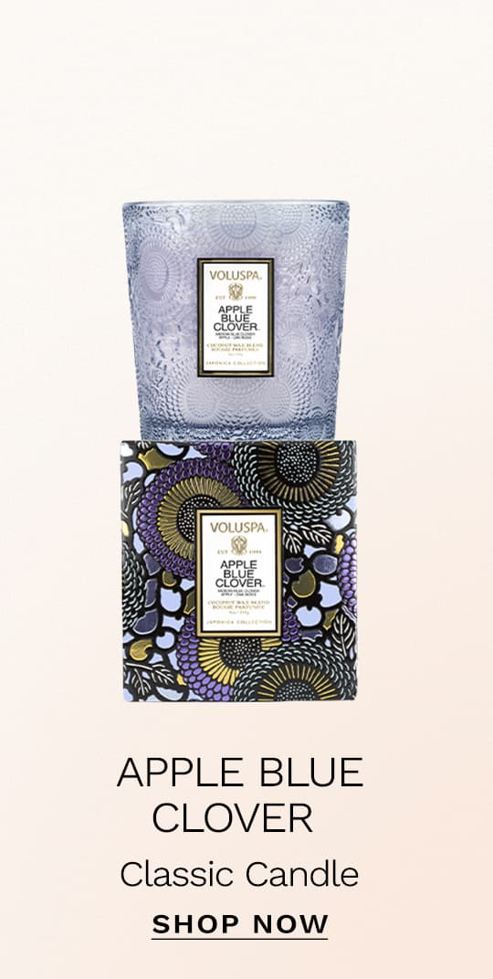 Apple Blue Clover Classic Candle