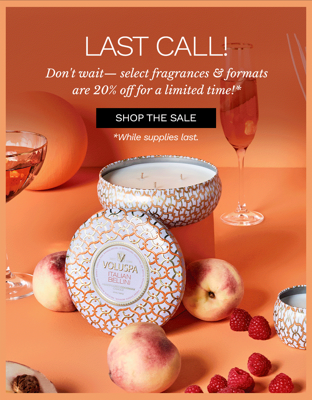 Last Call! Final Few Sale. Shop the Sale.