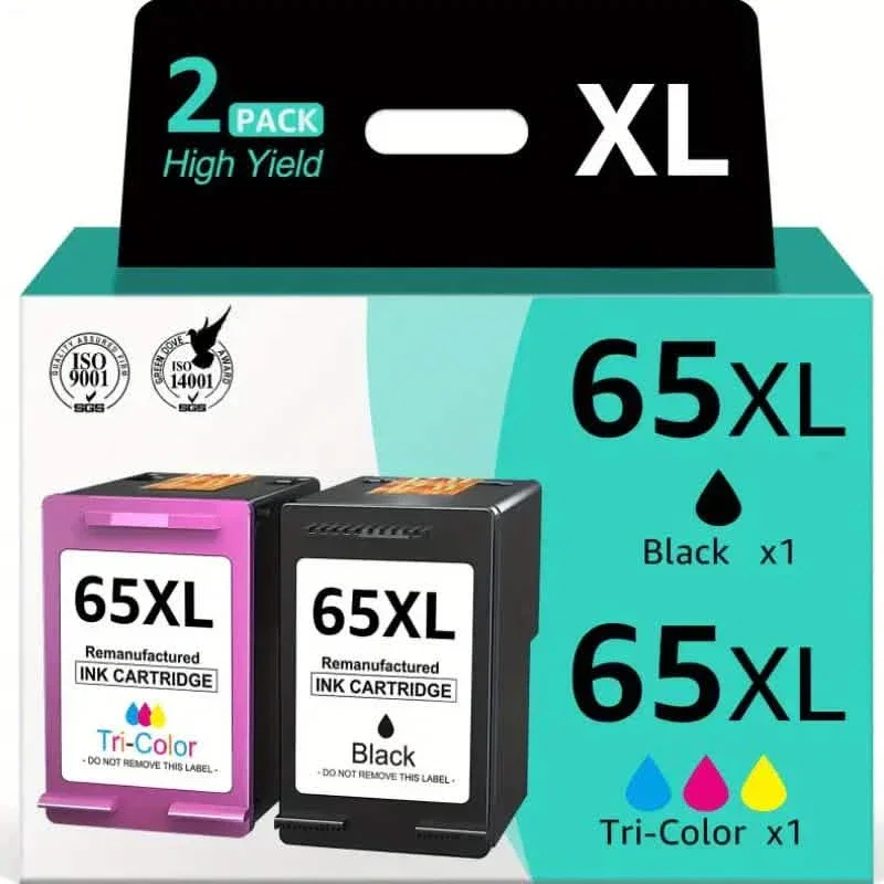 Image of HP 65 / 65XL Black and Color Ink Cartridges