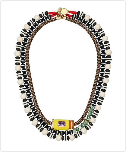 The Salt & Pepper Cylinder Necklace Set