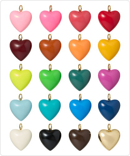 The Big Puffy Heart Charms
