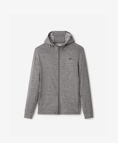 Active Textured Full Zip Hoodie