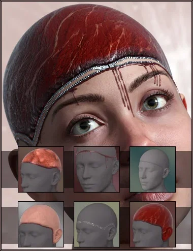 Horror Scalp Geoshell Builder for Genesis 9