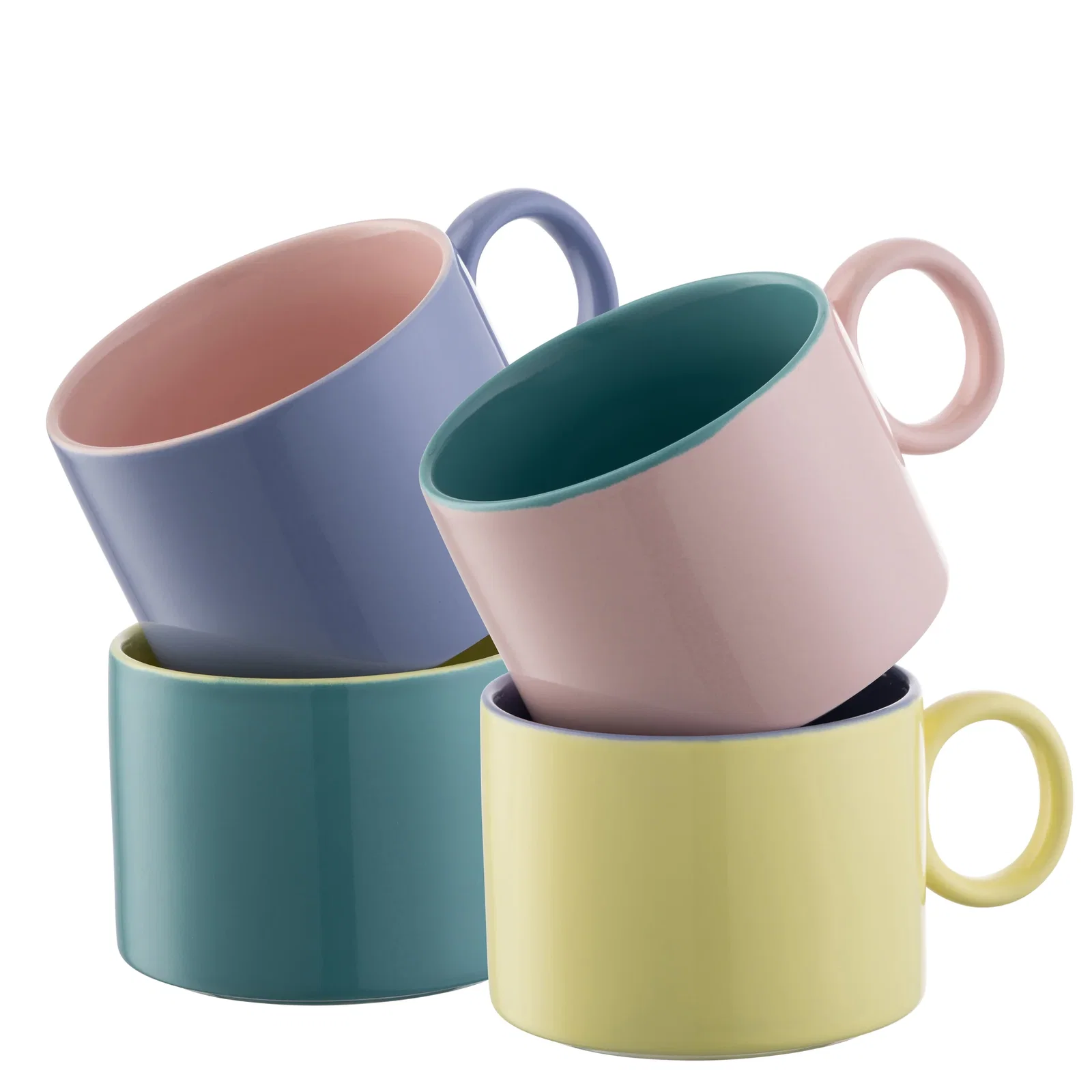 Image of Belleek Living Hoopla Mugs Set of 4