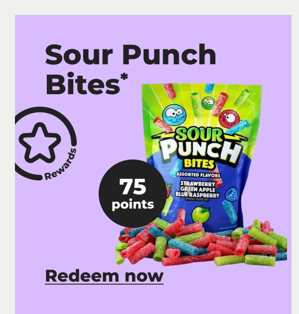 Sour Punch Bites* - Redeem now