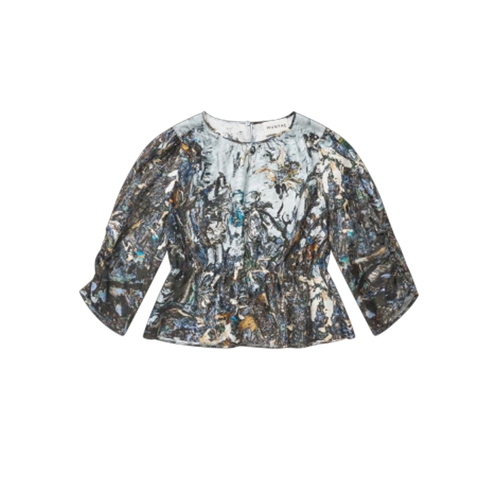 Image of Virago Top - Print Grey