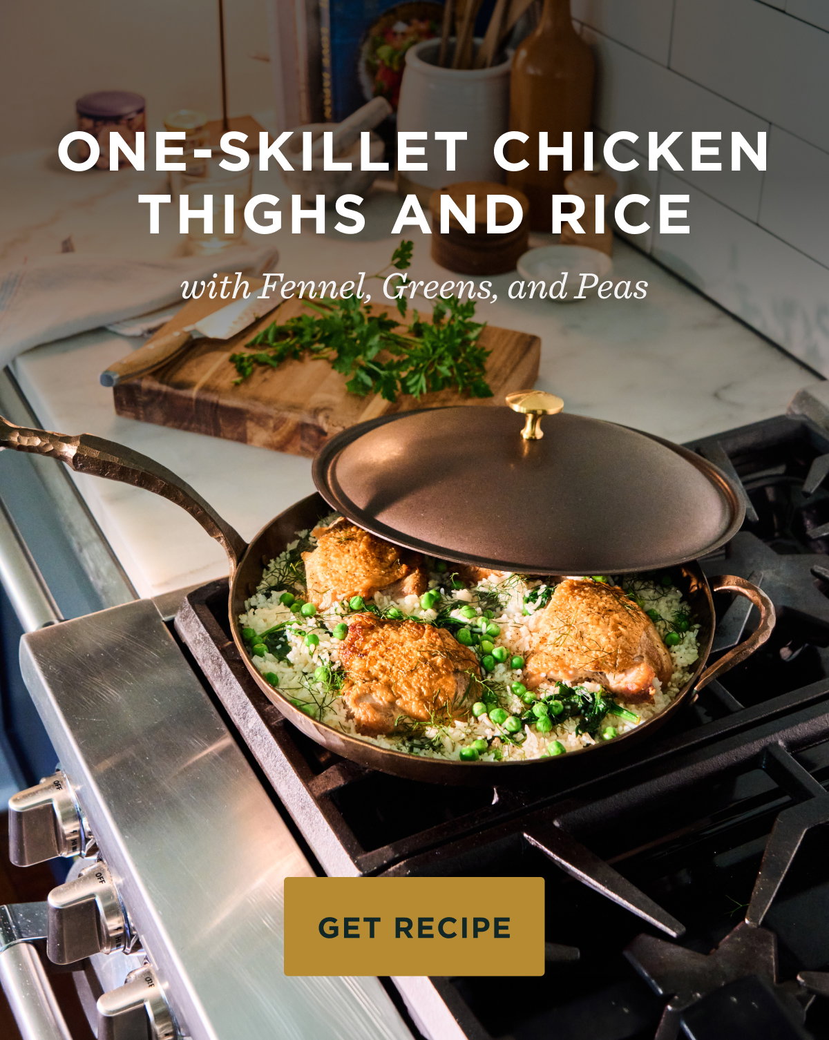 One-Skillet Chicken Thighs and Rice