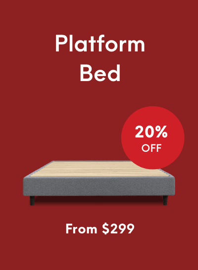 Platform Bed, from $299