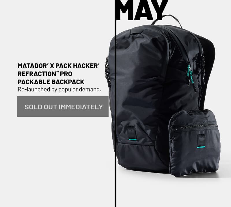 Matador® x Pack Hacker® ReFraction™ Pro Packable Backpack