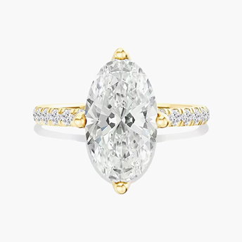 Carrie Lab Grown Diamond Engagement Ring in 18K Yellow Gold