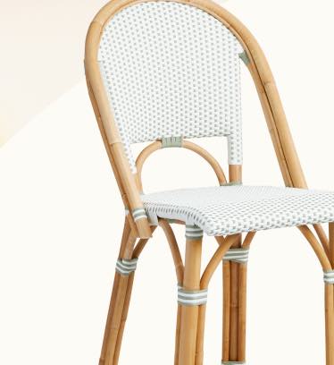 Riviera Rattan Counter Stools - Sage