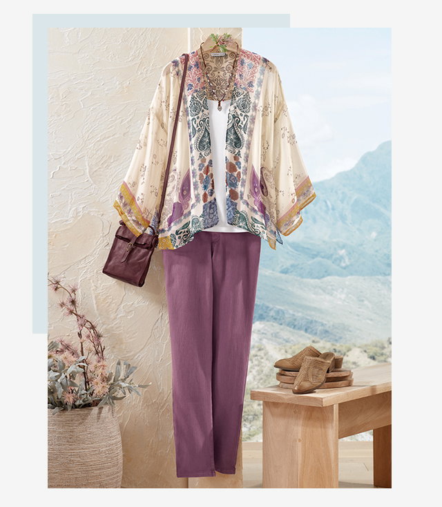 Painterly Patchwork Topper outfit