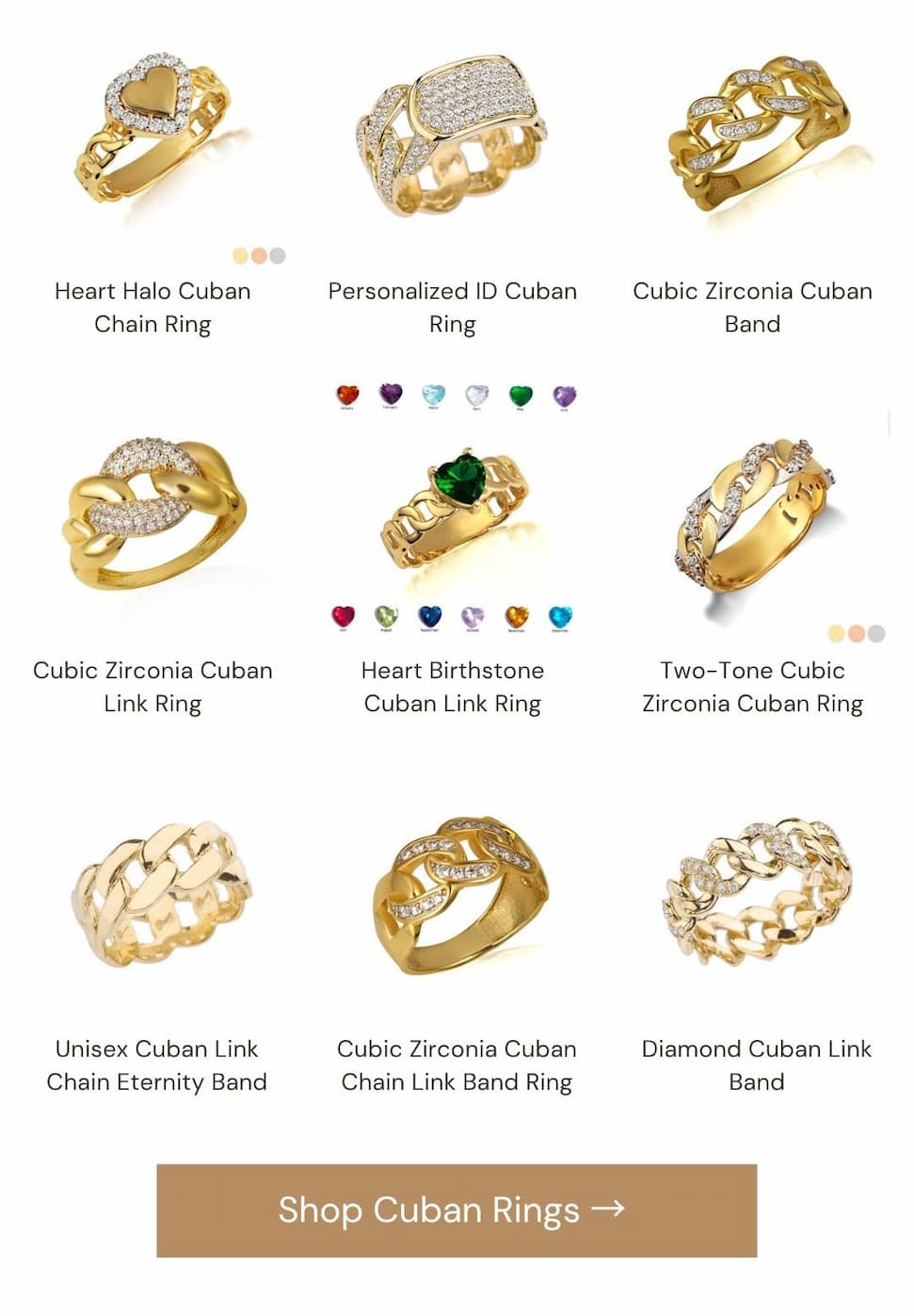 Shop Cuban Rings