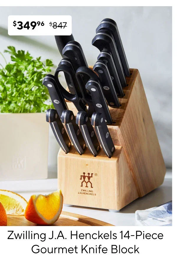 Zwilling J.A. Henckels 14-Piece Gourmet Knife Block