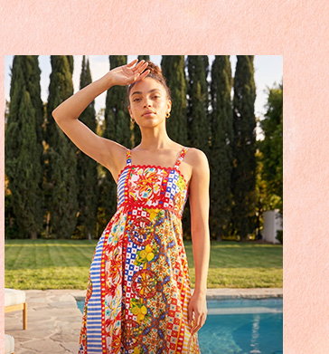 Patchwork Ric Rac Maxi Dress