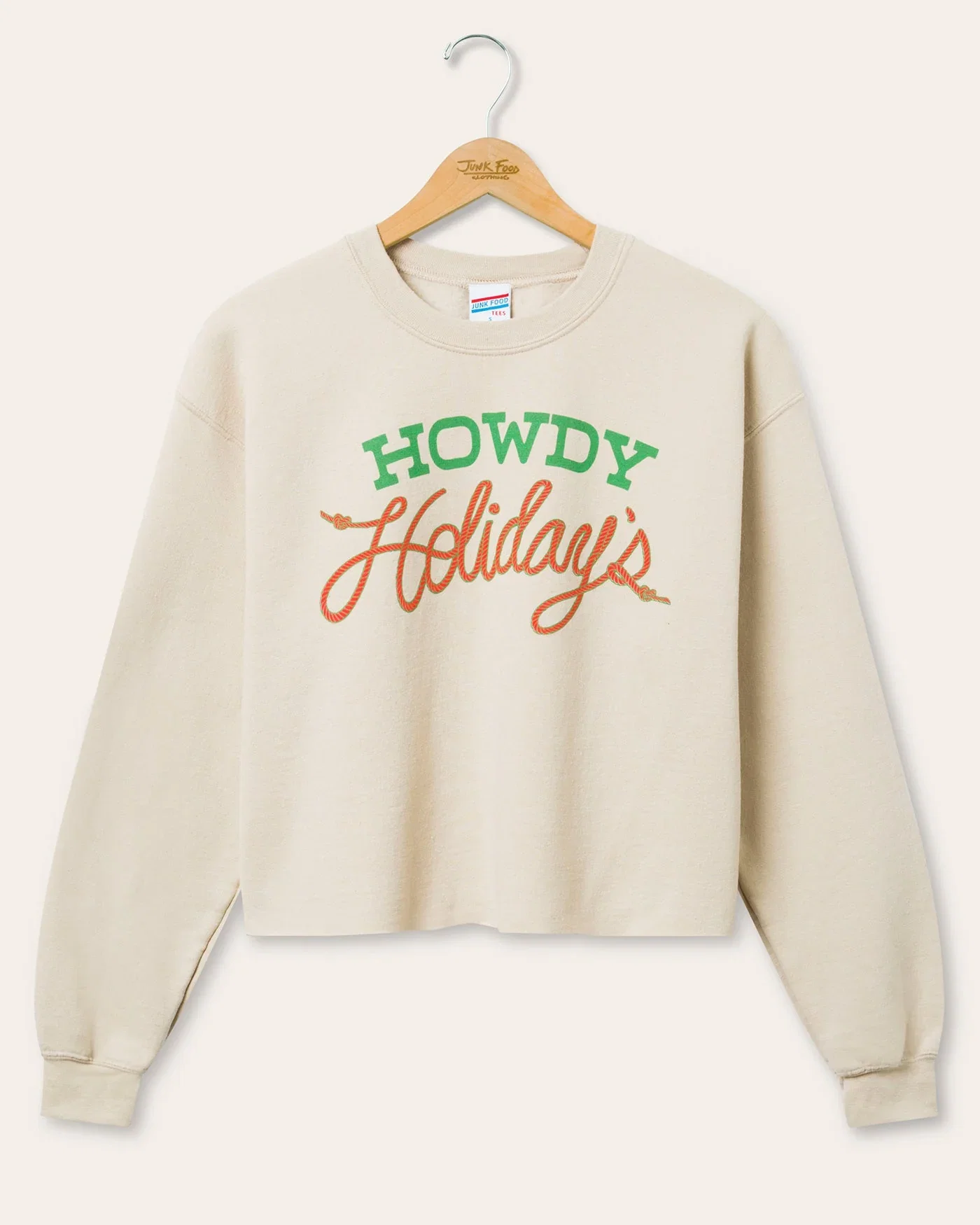 Image of Women's Howdy Holiday's Flea Market Crop Fleece