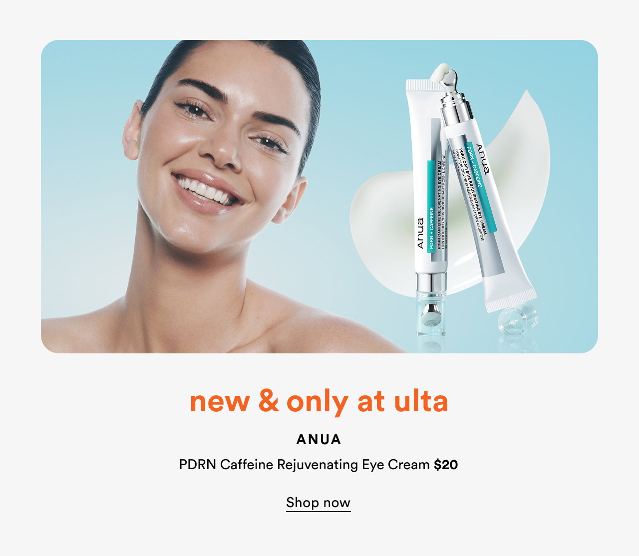New & only at Ulta | Anua | PDRN Rejuvenating Eye Cream $20 | Shop now