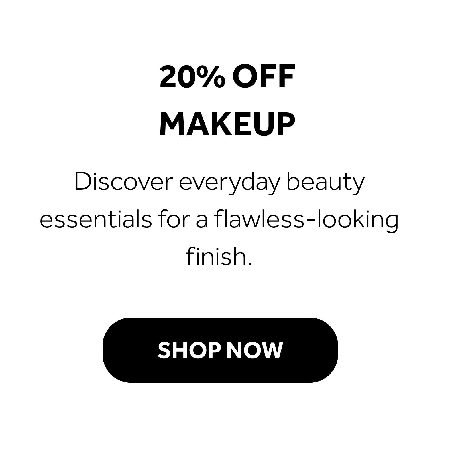 20% off makeup