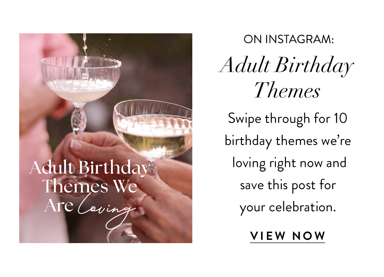 On Instagram: Adult Birthday Themes We're Loving. Swipe through now.