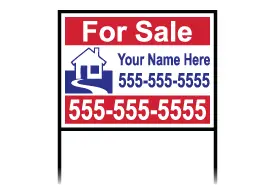 Image of Metal Yard Signs