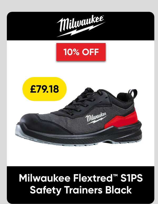 Milwaukee Flextred™ S1PS Safety Trainers Black Size 8