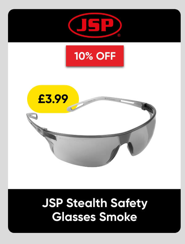JSP Stealth Safety Glasses Smoke