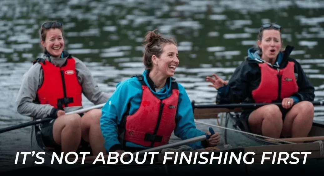 It's not about finishing first - participants on the paddle stage