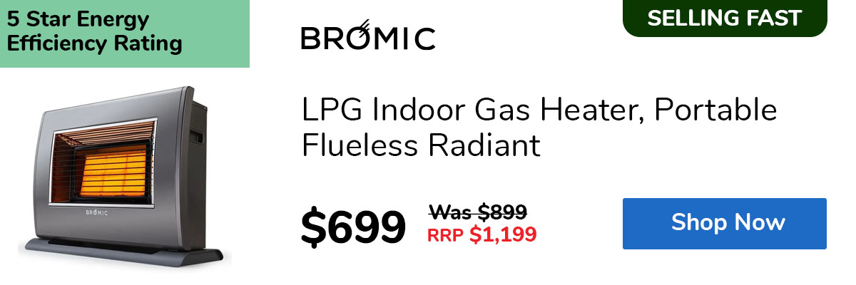 LPG Indoor Gas Heater, Portable Flueless Radiant