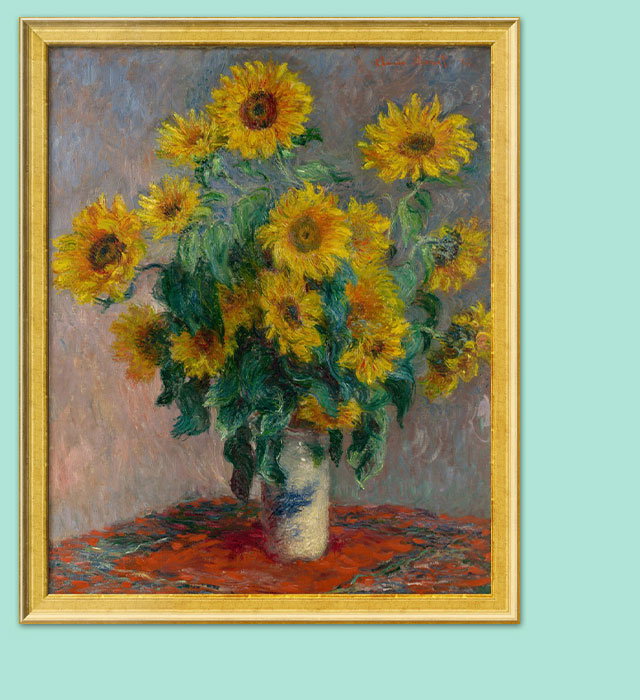 Bouquet of Sunflowers, 1881. Claude Monet. Oil on canvas. H. O. Havemeyer Collection, Bequest of Mrs. H. O. Havemeyer, 1929.
