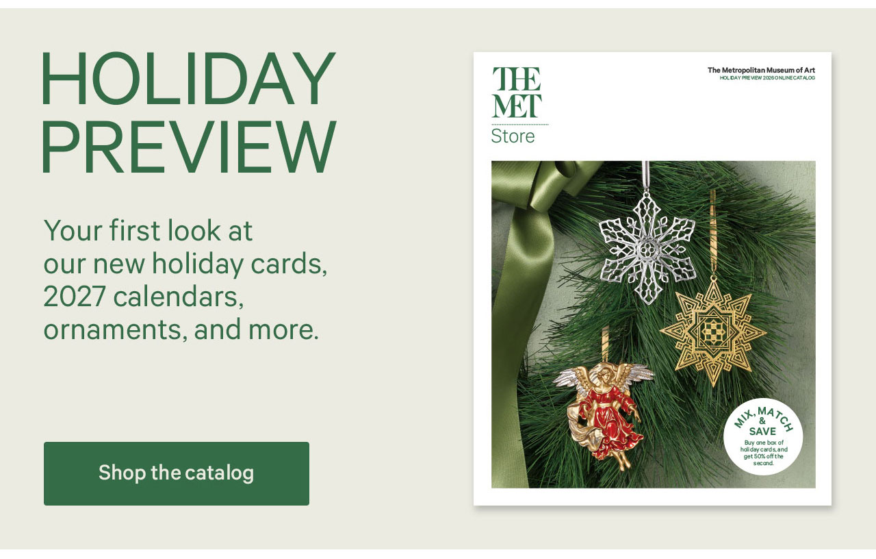 Holiday Preview | Your first look at our new holiday cards, 2027 calendars, ornaments, and more. | Shop the catalog
