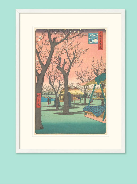 Plum Garden at Kamata, 1857. Utagawa Hiroshige. Polychrome woodblock print; ink and color on paper. The Howard Mansfield Collection, Purchase, Rogers Fund, 1936.