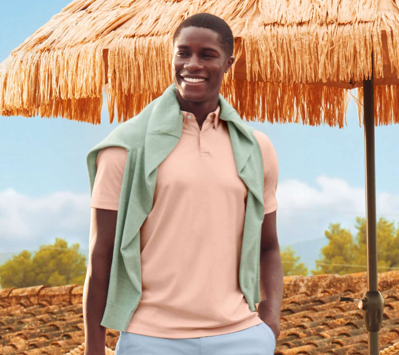 Smart Cotton Polo – Peach