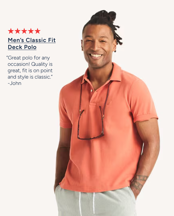 Men's Classic Fit Deck Polo