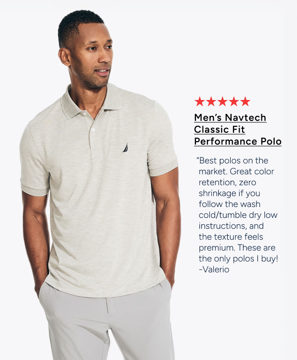 Men's navtech classic fir performance polo