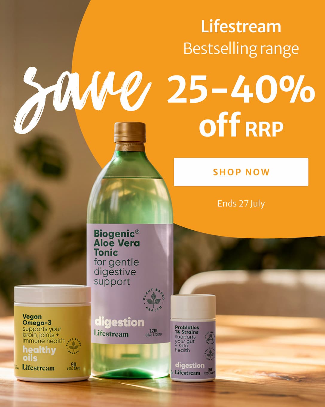 25-40% off RRP on Lifestream Top 10 bestsellers