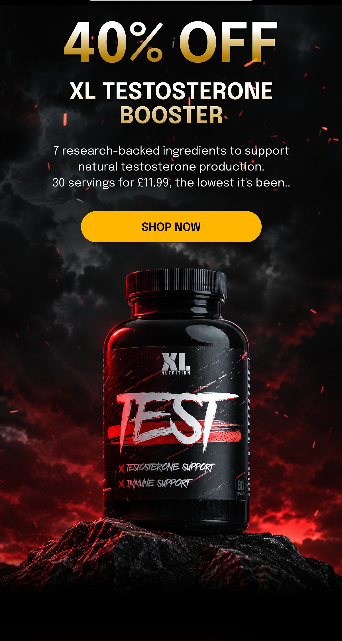 40% off xl testosterone booster 7 research-backed ingredients to support natural testosterone production.