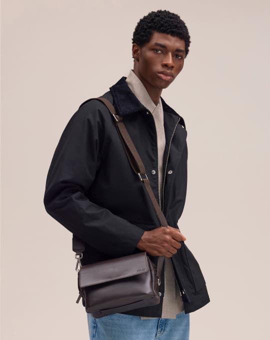 'Port' Leather Shoulder Bag