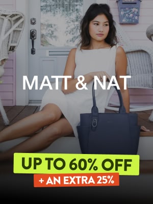 Matt & Nat UP TO 60% OFF + an extra 25% off