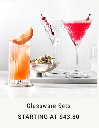 Glassware Sets Starting at $43.80