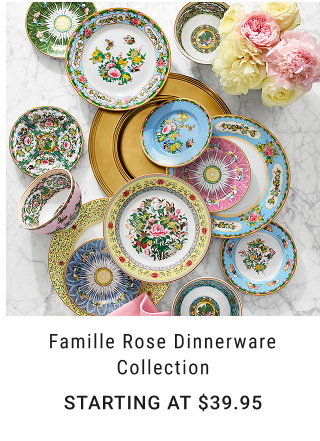 Famille Rose Dinnerware Collection Starting at $39.95