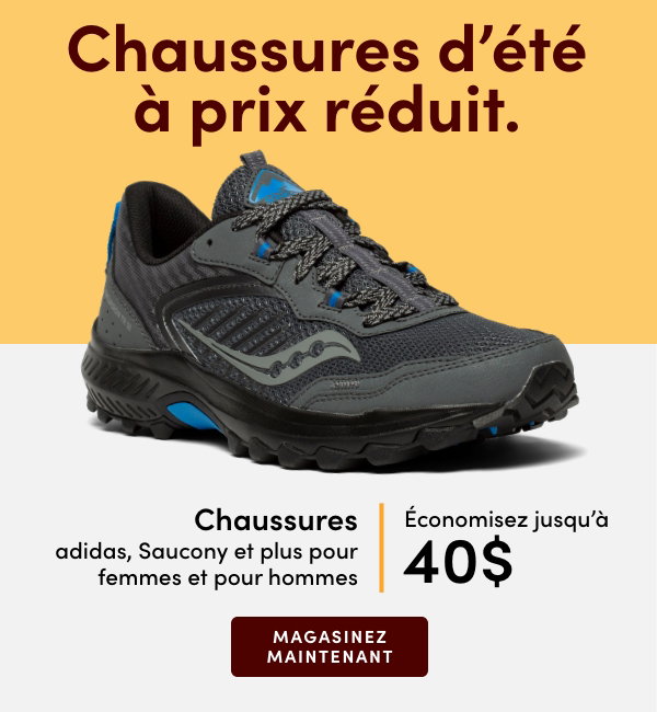 Chaussures adidas, Saucony et plus pour femmes et pour hommes économisez jusqu'à 40$