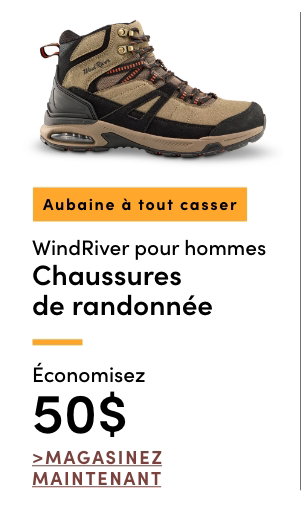 Aubaine à Tout Casser Chaussures de randonnée WindRiver pour hommes économisez 50$